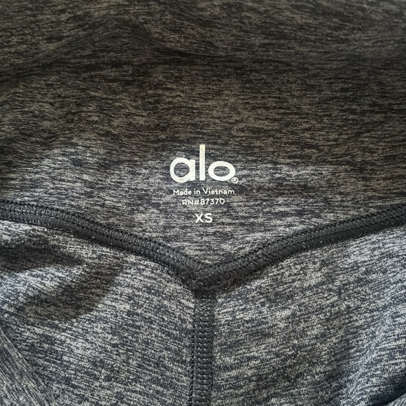 Aloyoga Alosoft High-Waist 7/8 Highlight Legging - Dark Heather Grey - Picture 6 of 6